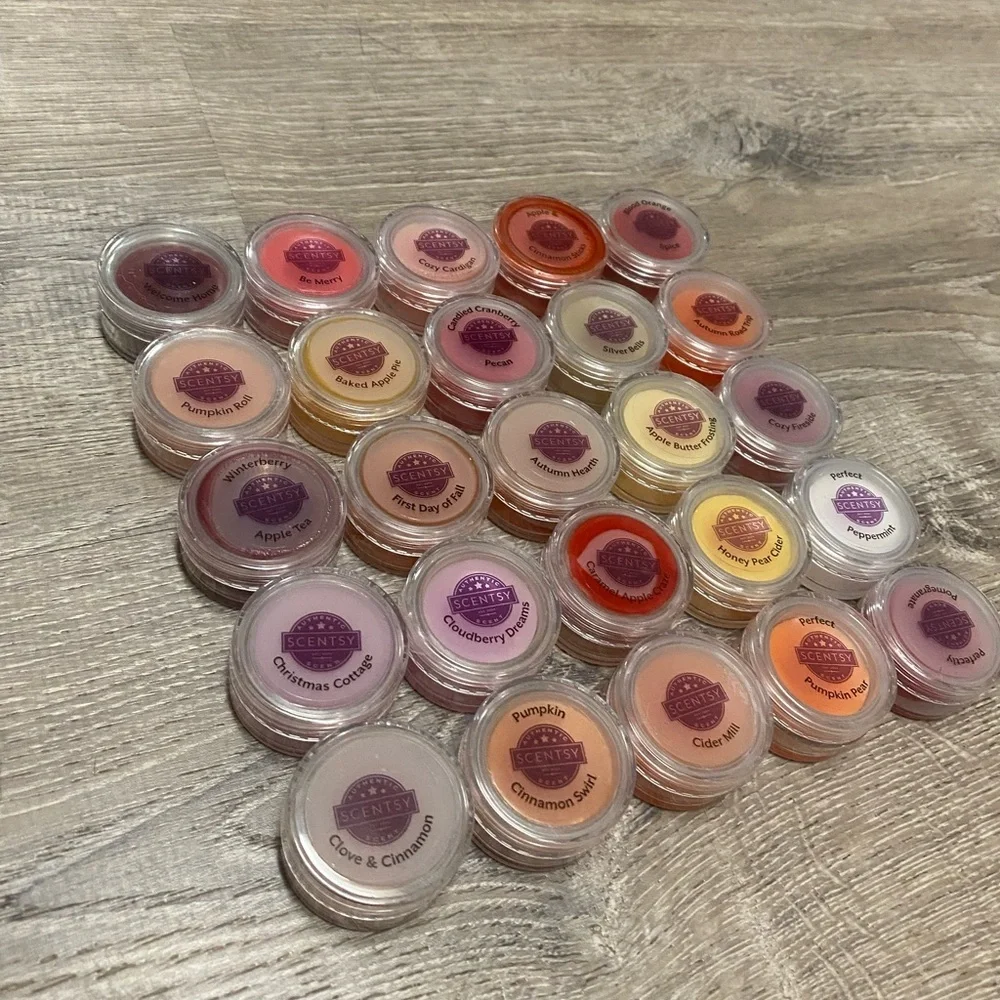 Scentsy Mini Wax Sample Testers Bundle | Fall Winter Holiday Fragrance Lot | 25